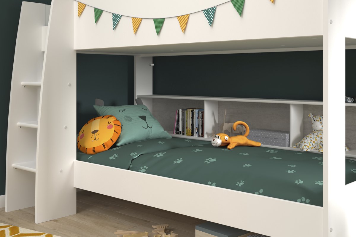 Parisot Stapelbed Taylor 90x200 met opberglade (163Lx42Dx22H)