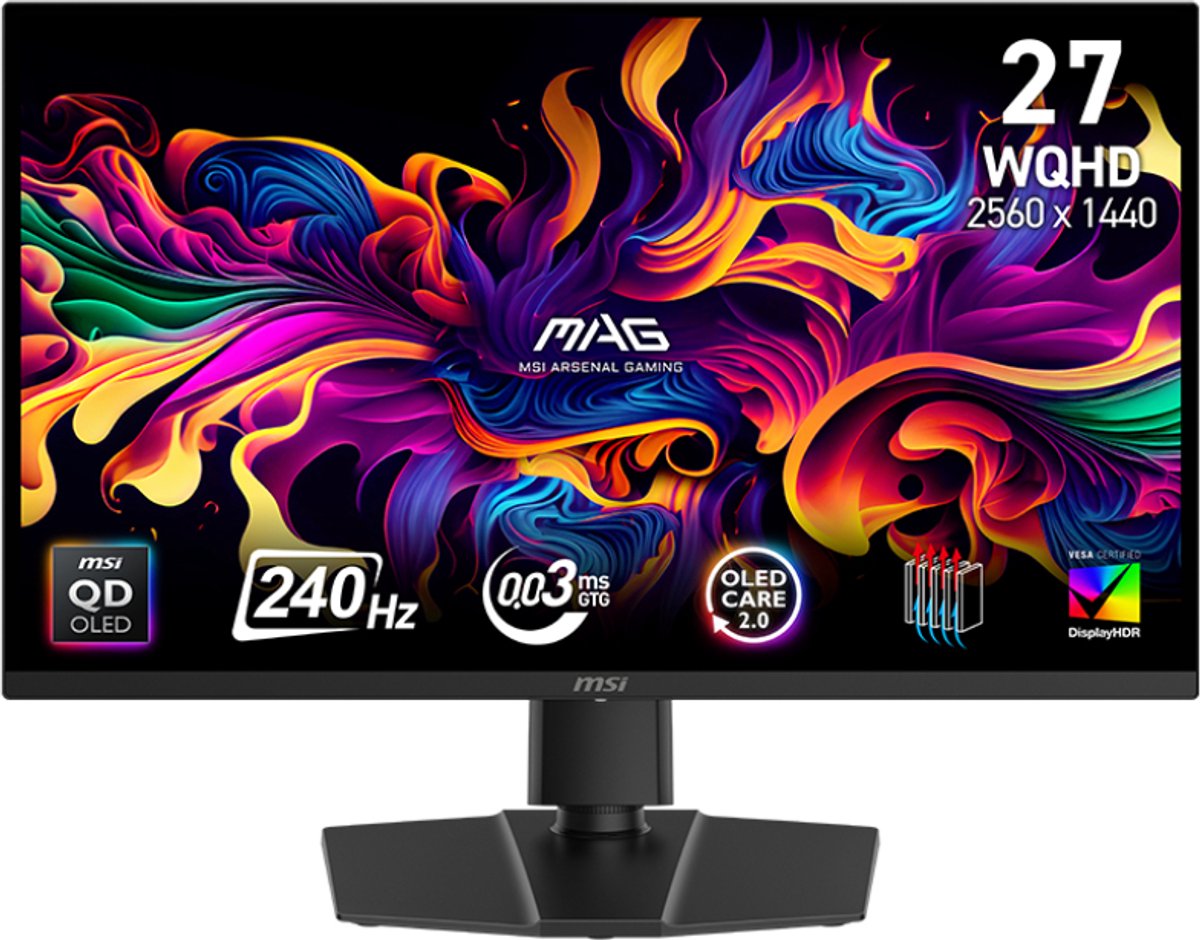 MSI MAG 271QP QD-OLED - 240Hz QHD Gaming Monitor thumbnail 7
