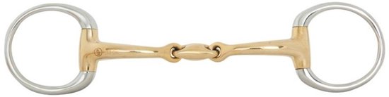 BR Mors à bout d'oeuf double brisure 12 mm anneau 50 mm - 12 mm - Taille 13 cm