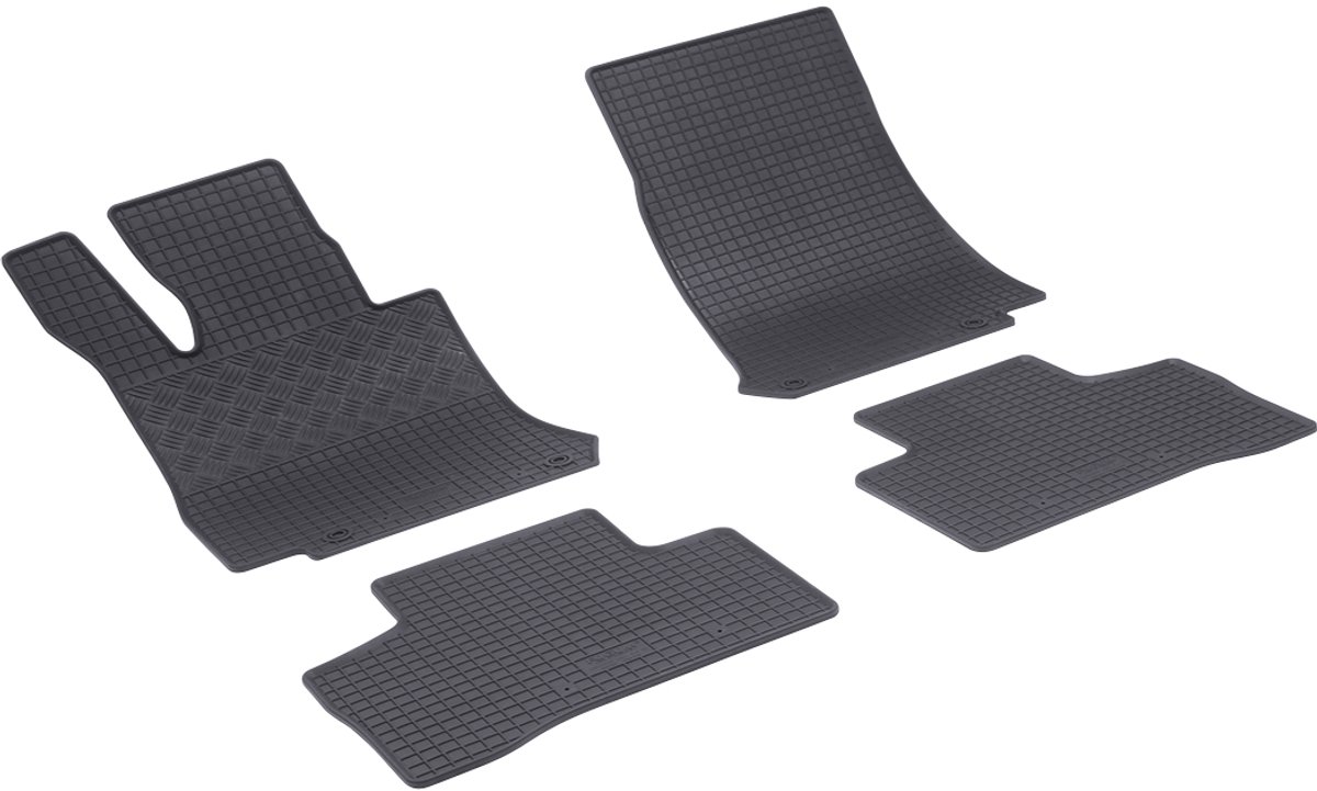 Automatten voor Mercedes EQC (N293), GLC-Klasse (X253), GLC 350e 4MATIC (X253), GLC Coupé (C253) (vanaf 2015) - 4-delig - Rubber