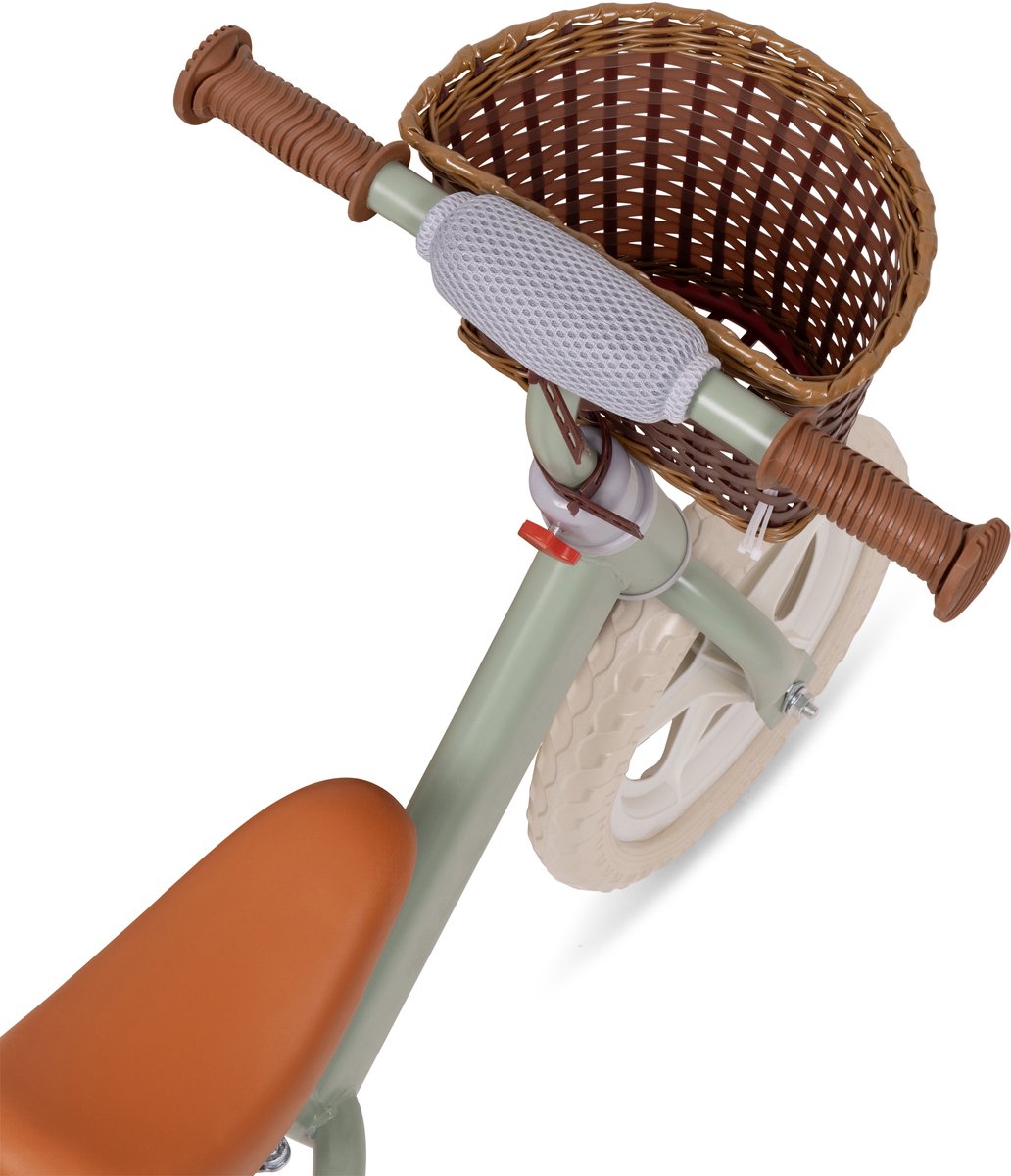 Loopfiets 12 inch – Balansfiets 2 t/m 5 jaar – Verstelbaar Zadel – Lichtgewicht Magnesium – Fiets Zonder Trappers – Jongens & Meisjes – Mintgroen thumbnail 3