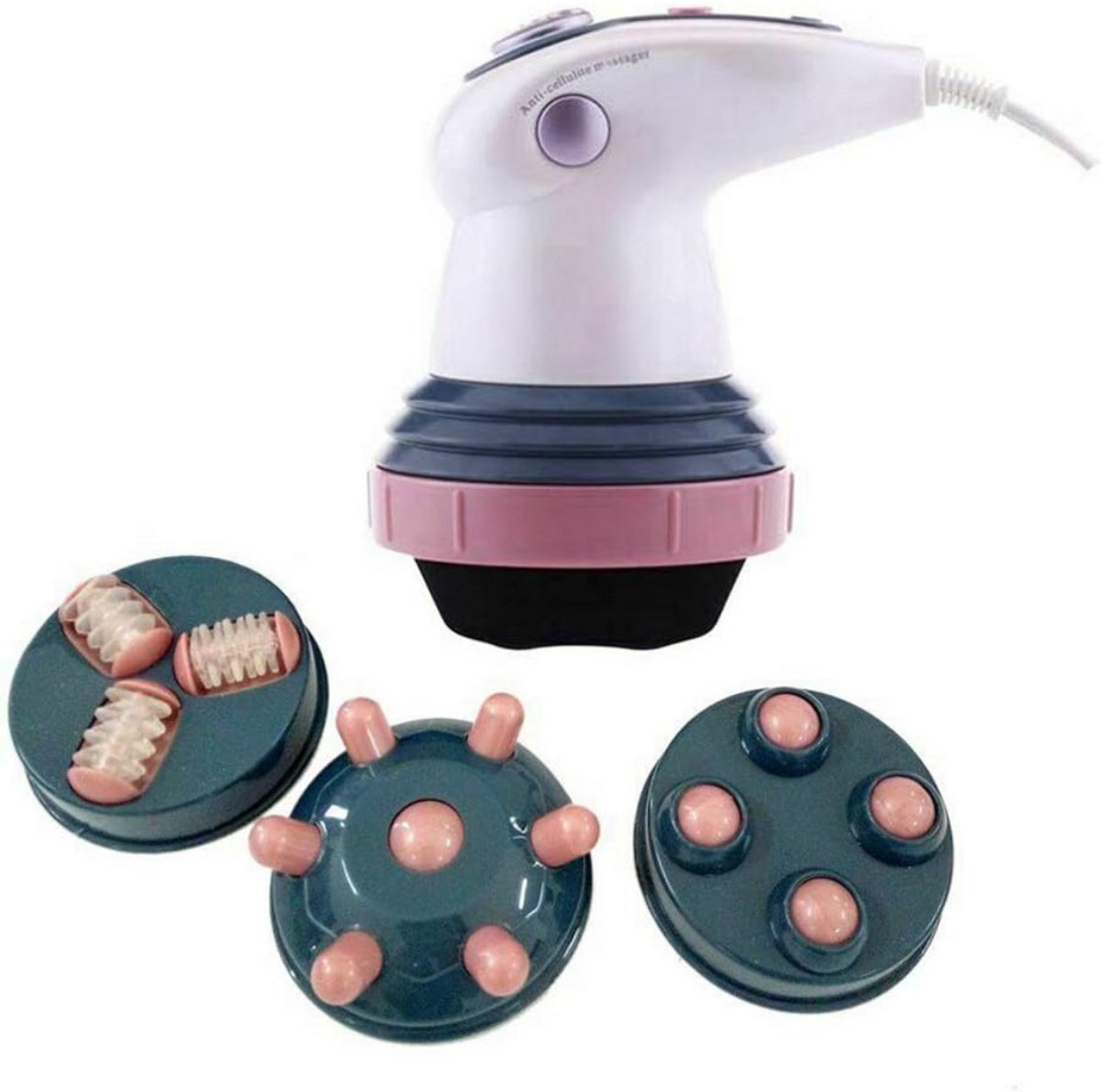 ApexArte® Cellulite Massage Apparaat - Massage Apparaat - Anti Cellulitis Apparaat - Cupping Cups - Wit met Grijs