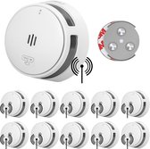 Bol.com SAVS S10-W Draadloos koppelbare rookmelder - 10 rookmelders met magneet montage - LinkSmart® - 10 jaar batterij - Option... aanbieding