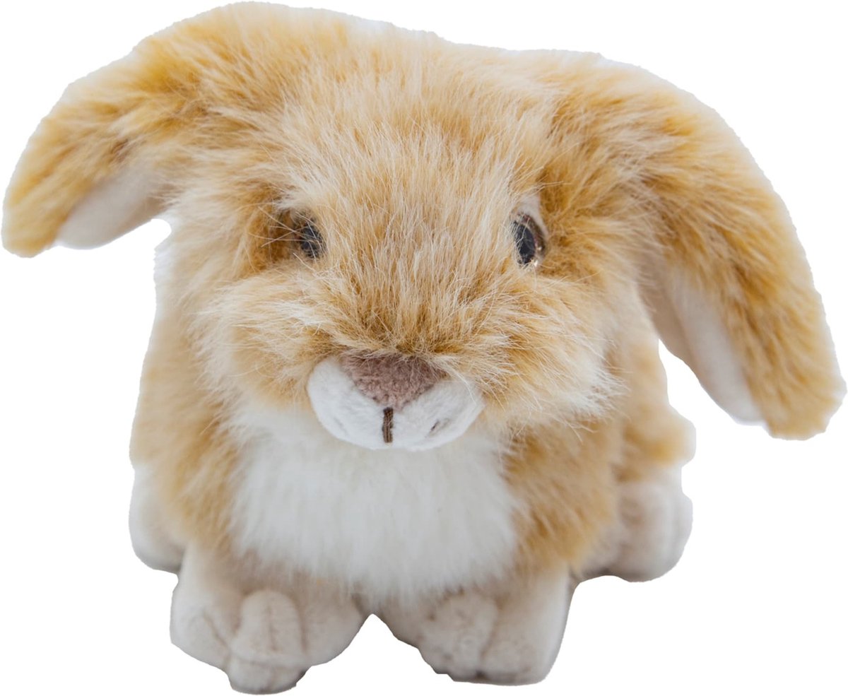 Cute since 1999 Knuffel Beige Konijn  Staande Beige konijn speelgoed Baby knuffel  16cm