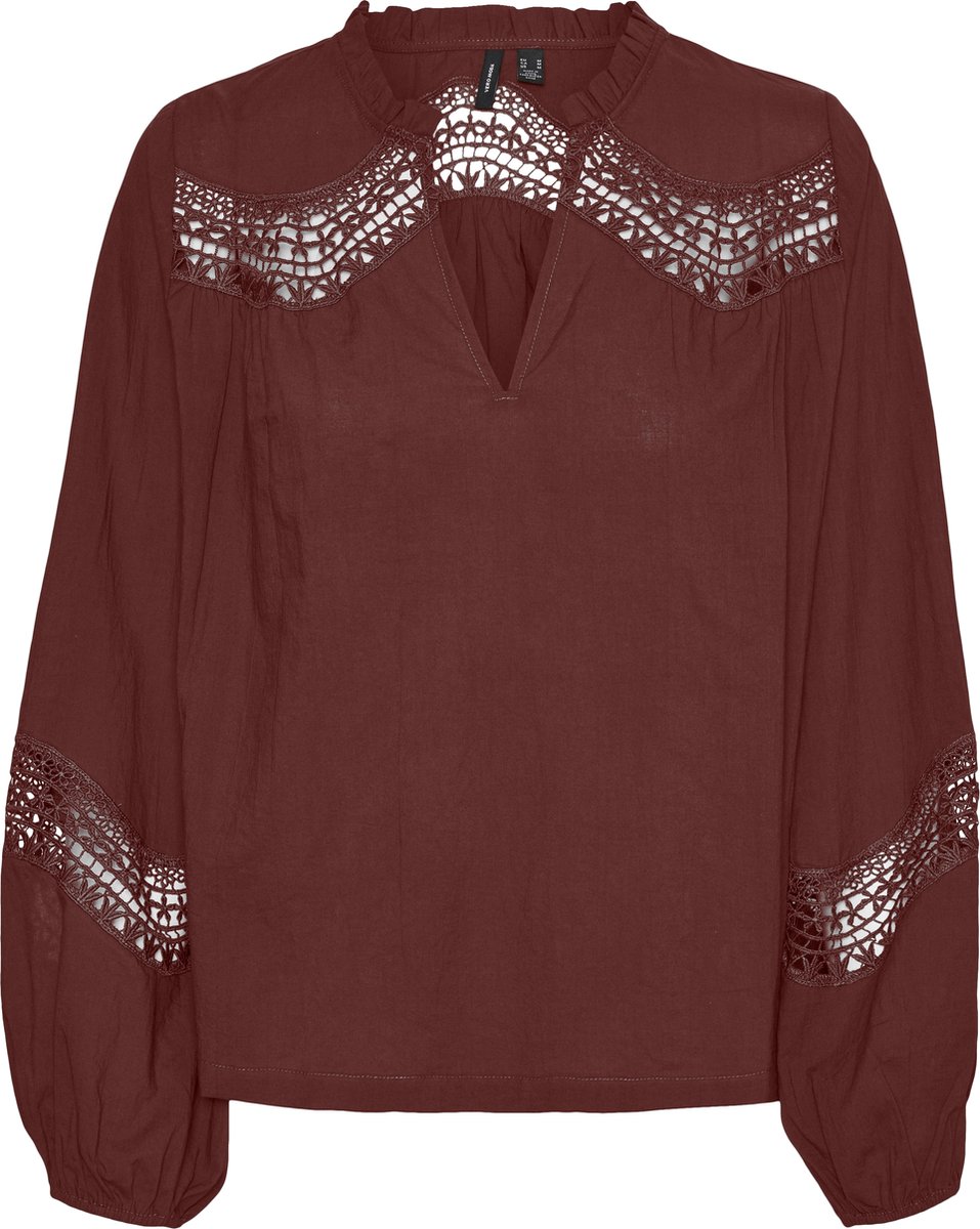 VERO MODA - VMTEA INSERT LS TOP WVN - Dames - Blouses