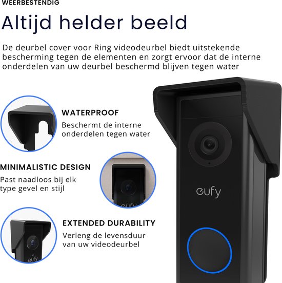 Weerbestendige Hoes Voor Eufy S340 – Beschermt Tegen Regen, Zon En Stof (wit)