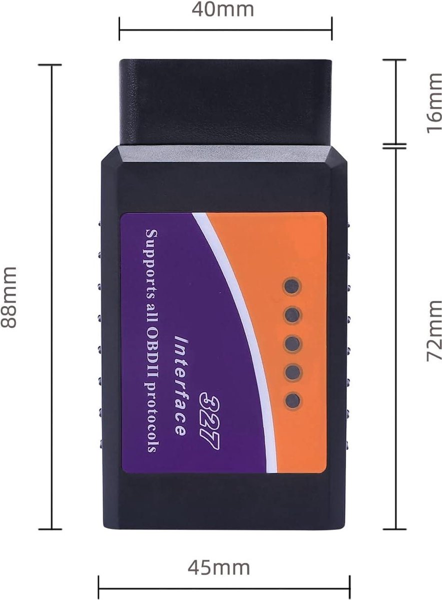 Bluetooth Scanner - ELM327 OBD2 - Diagnostische Scan Tool Voor Auto - Voertuig OBDII Fault Reader thumbnail 2