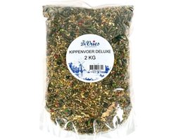 De Vries Kippenvoer Deluxe - 2 kg | Volledig Diervoeder voor Gelukkige en Gezonde Kippen