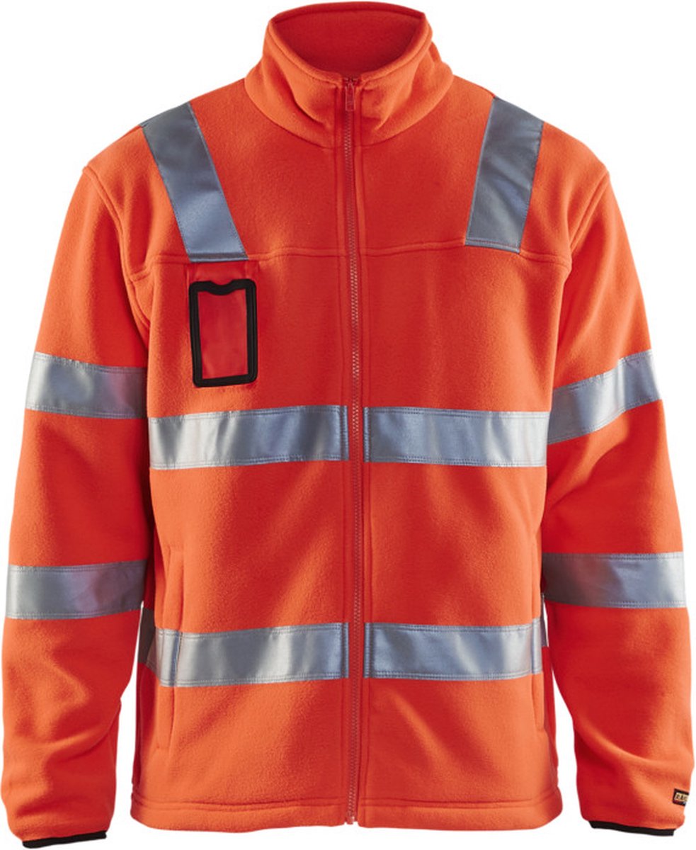 Blåkläder 4833-2560 Fleecejas High Vis Fluor Rood maat XL