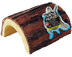 Zoo Med Turtle Hut - Schildpad Hut Kunststof Boomstronk - Small - 8.5x8x4.5cm