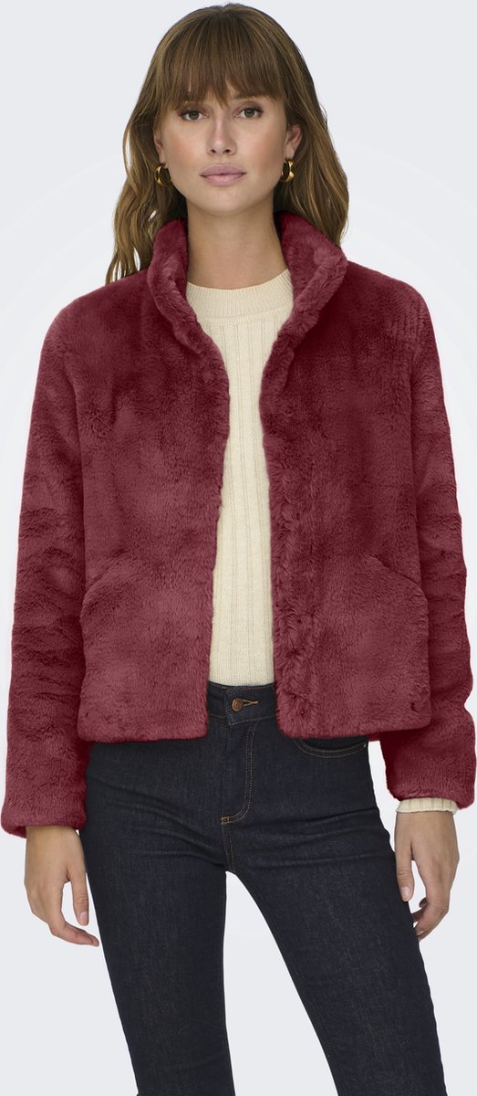 ONLY Dames ONLNEWVIDA Faux FUR Jacket CC OTW jas, blauw, XL, blauw, XL