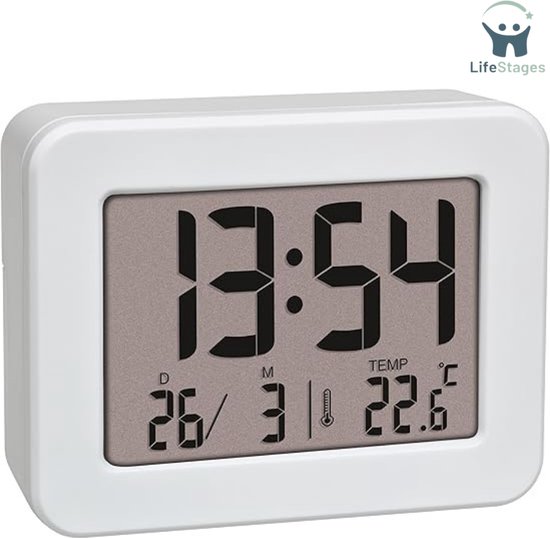 Projector wekker met projectie op plafond voor slaapkamer, moderne digitale klok met indoor thermometer hygrometer, Europese standaard (zwart),Sensor 1 Projector wekker met projectie op plafond voor slaapkamer, moderne digitale klok met indoor thermometer hygrometer, Europese standaard (zwart),Sensor 1
