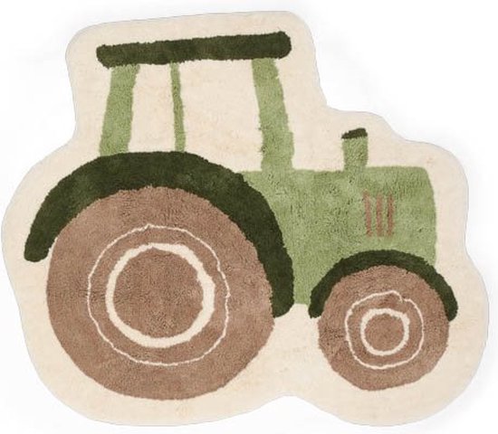 Vloerkleed tractor - Groen - Little Farm