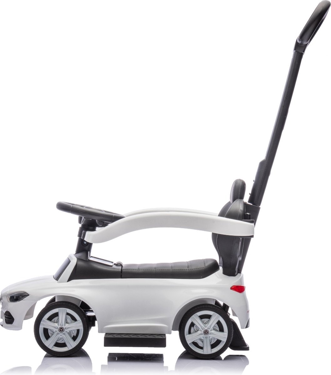 Eco Toys Wit Mercedes Benz Loopauto met Duwstang — afbeelding 7