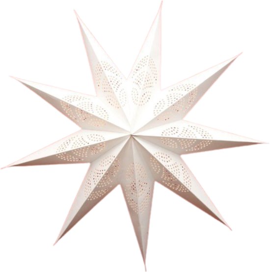 Staande kerstster, verlicht, kerstdecoratie, papieren ster met verlichting, led-kerstster, raam, lichtgevende sterren, staand voor kerstdecoratie binnen, kerstdecoratie, vensterbank (B, 45 x 67 cm