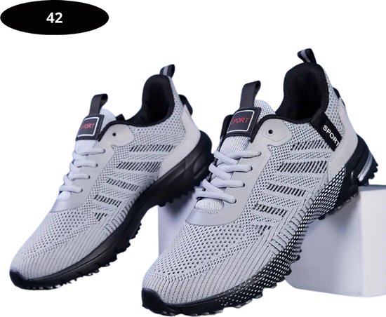 Nivard Tennisschoenen - Heren - Dames - Tenniskleding - Indoor - Outdoor - Grijs - Maat 42