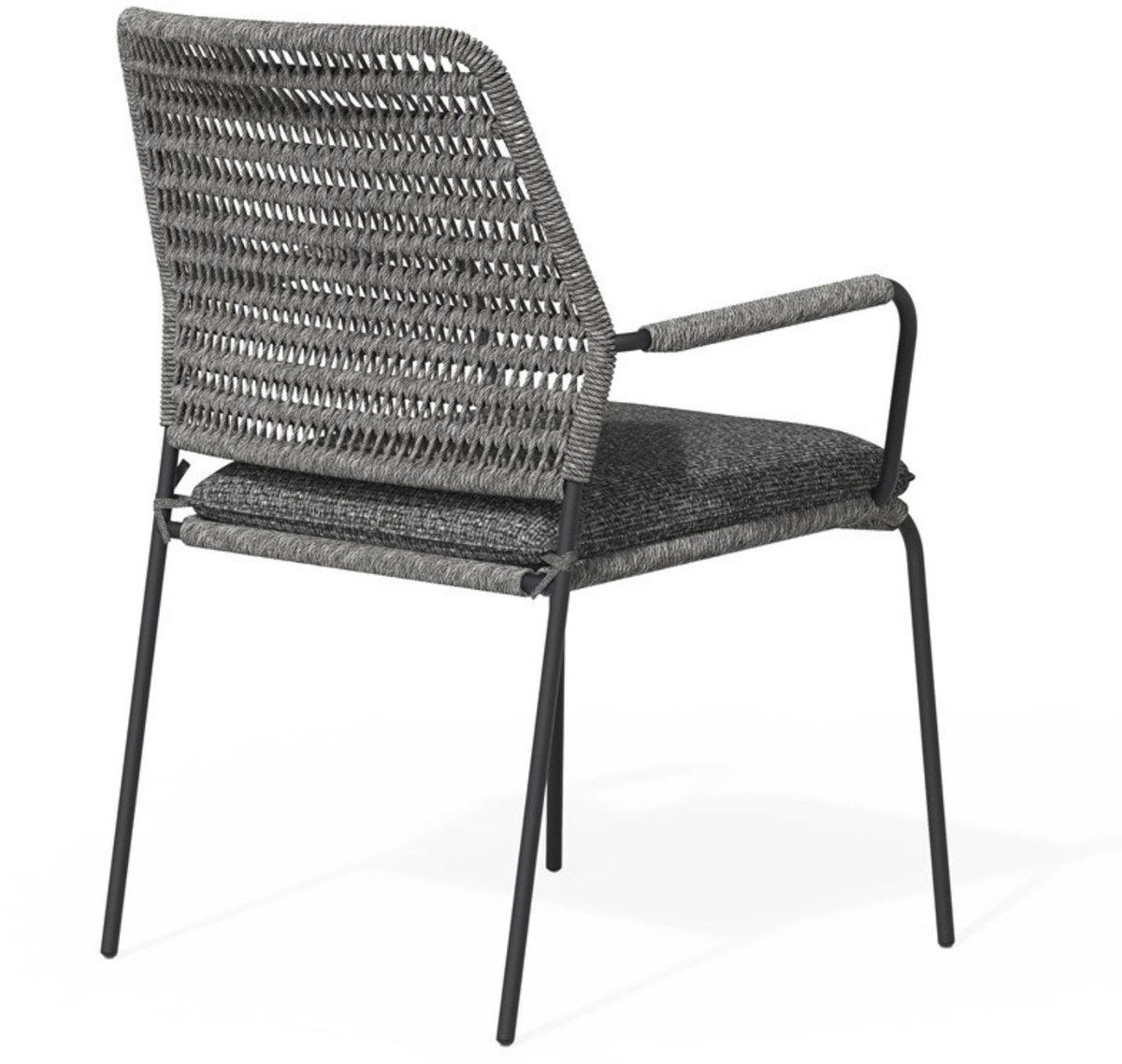 Tierra Outdoor Dining Tuinstoel David - Aluminium en Wicker - Charcoal