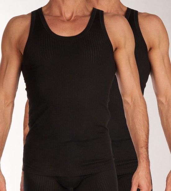 Maillot de corps homme Schieser Authentic - lot de 2 - Zwart - Taille 2XL
