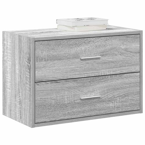 Ladekast 60x36x103 cm bewerkt hout zwart kopen