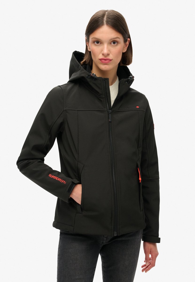 Superdry Klassieke Trekker-jas met capuchon Dames Zwart