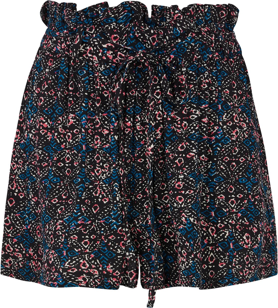 Protest Prthuma – Korte broek Dames – Tailleband elastiek – Bloemenprint Blauw