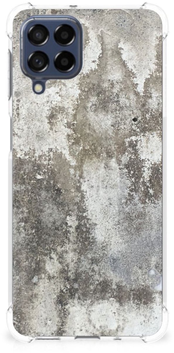 Back Cover voor Samsung Galaxy M53 Anti-Shock Hoesje Beton Print