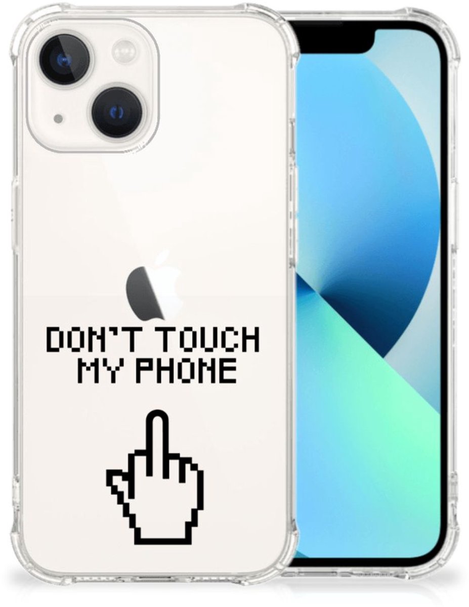 iPhone 13 Anti Shock Case Finger Don't Touch My Phone