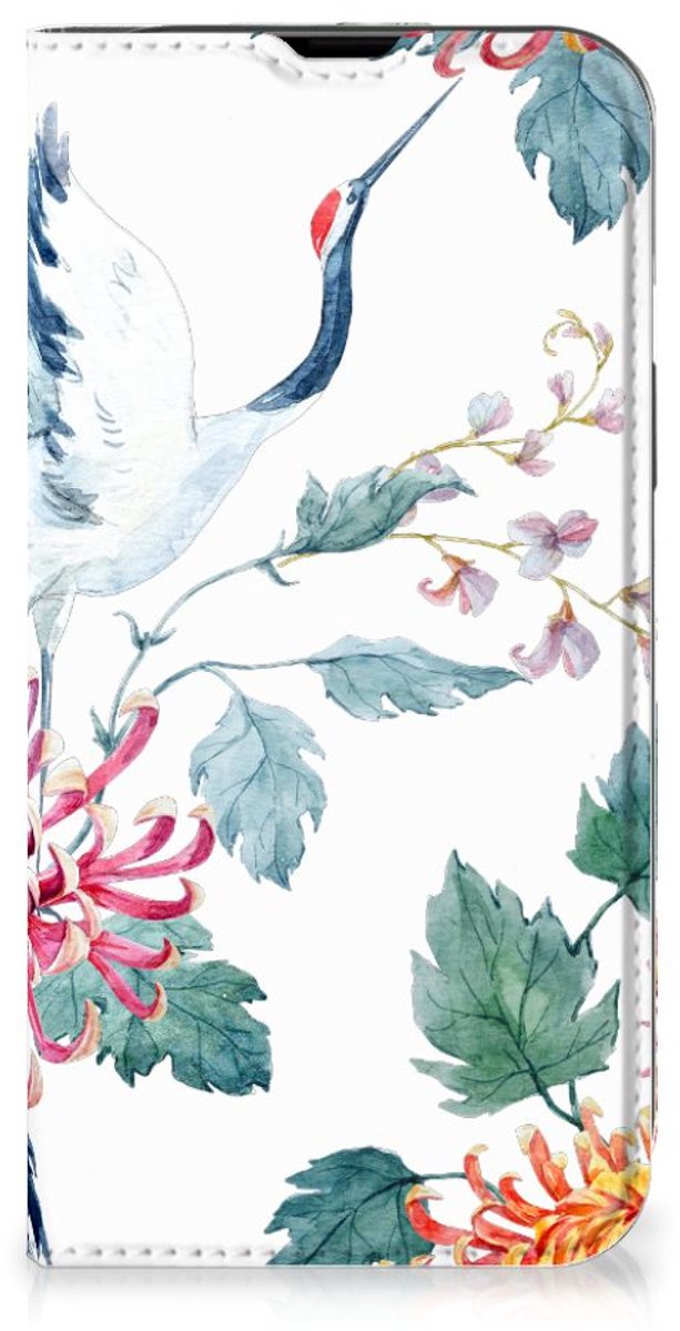 iPhone 14 Hoesje maken Bird Flowers