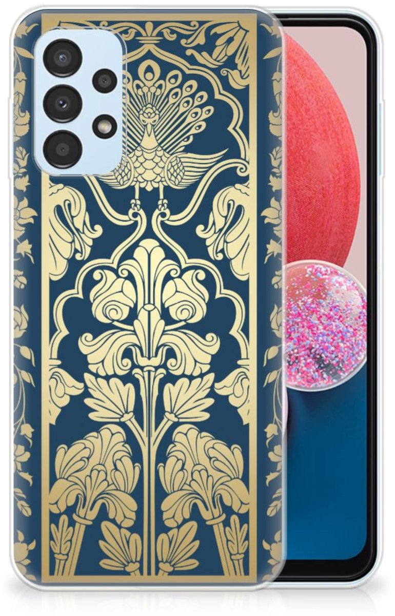 Samsung Galaxy A13 4G TPU Case Beige Flowers