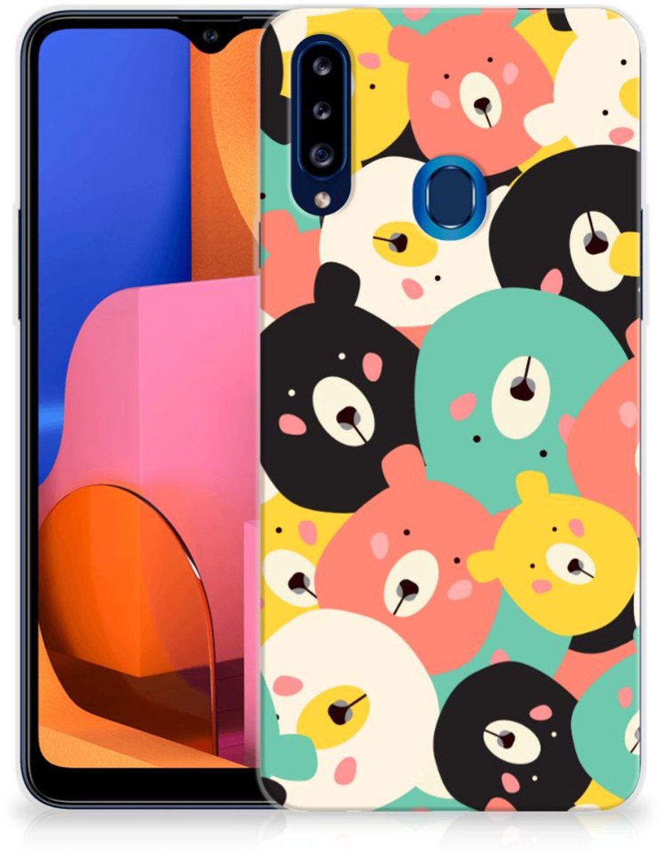Samsung Galaxy A20s Telefoonhoesje met Naam Bears