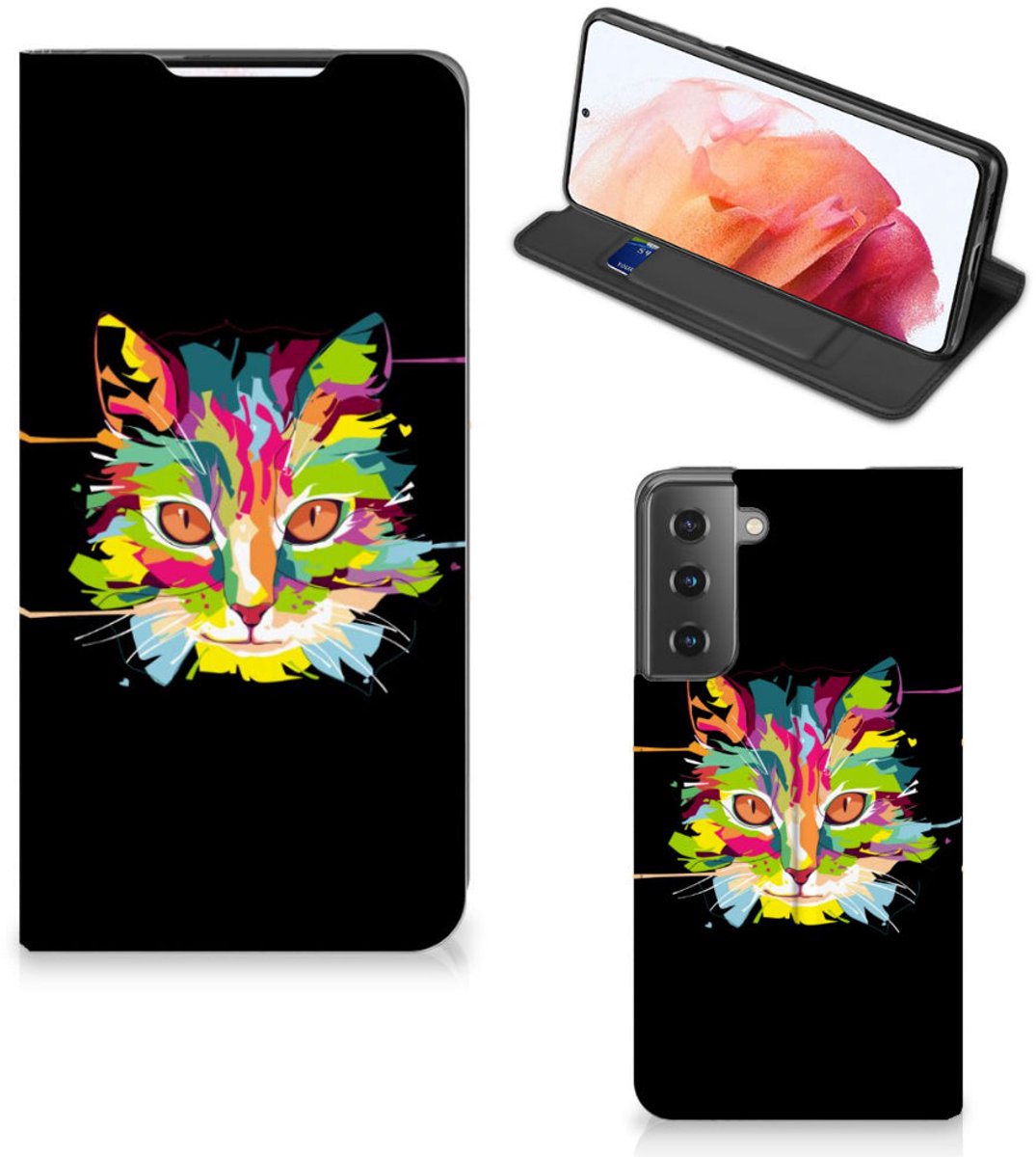 Samsung Galaxy S21 Magnet Case Cat Color