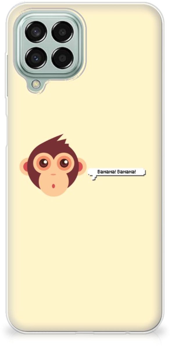Back Cover voor Samsung Galaxy M33 Telefoonhoesje met Naam Monkey