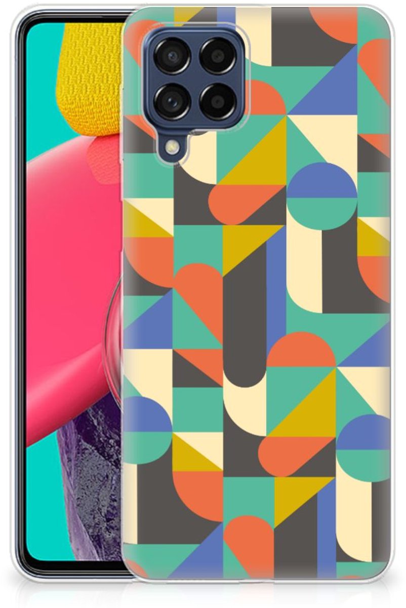 Back Cover voor Samsung Galaxy M53 TPU bumper Funky Retro