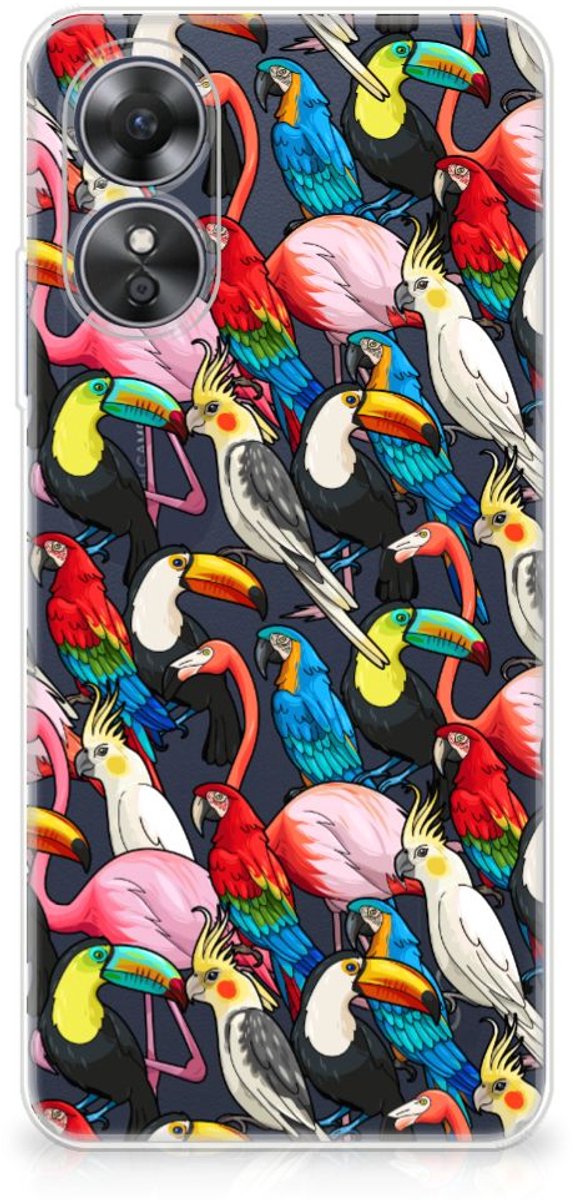 OPPO A17 TPU Hoesje Birds