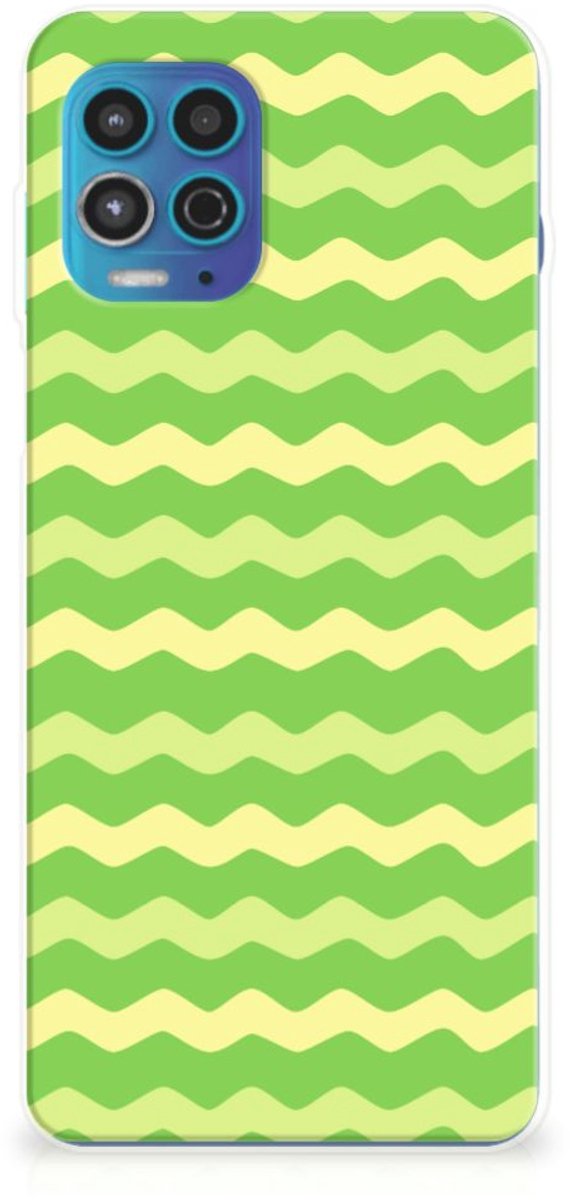Motorola Moto G100 TPU bumper Waves Green