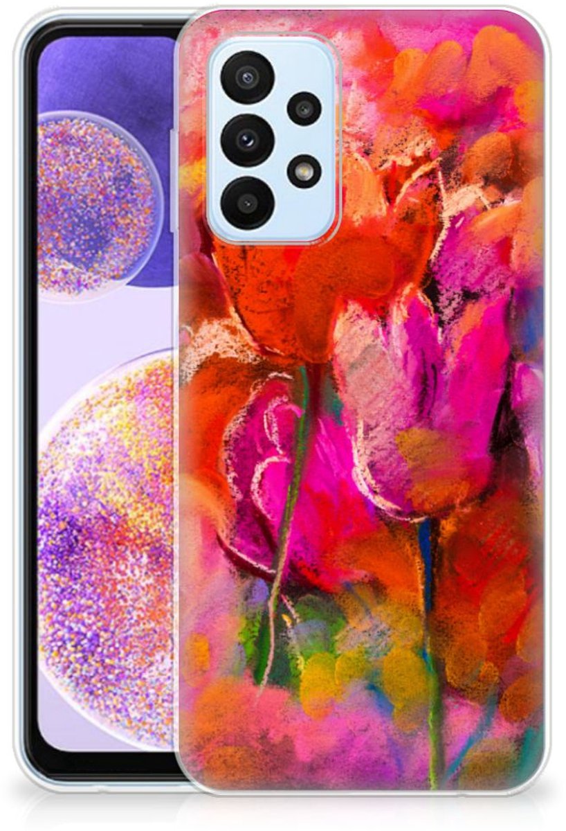 Hoesje maken Samsung Galaxy A23 Tulips