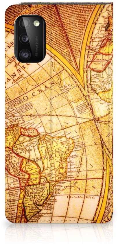 Magnet Case Samsung Galaxy A41 Smart Cover Case Compass