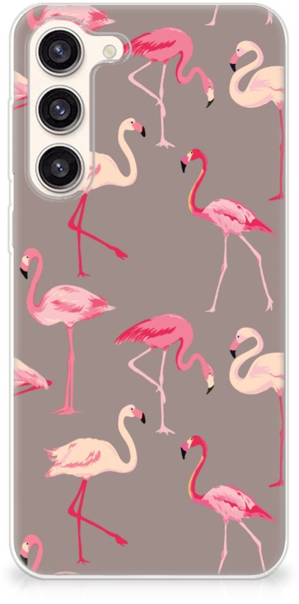 Samsung Galaxy S23 Plus TPU Hoesje Flamingo