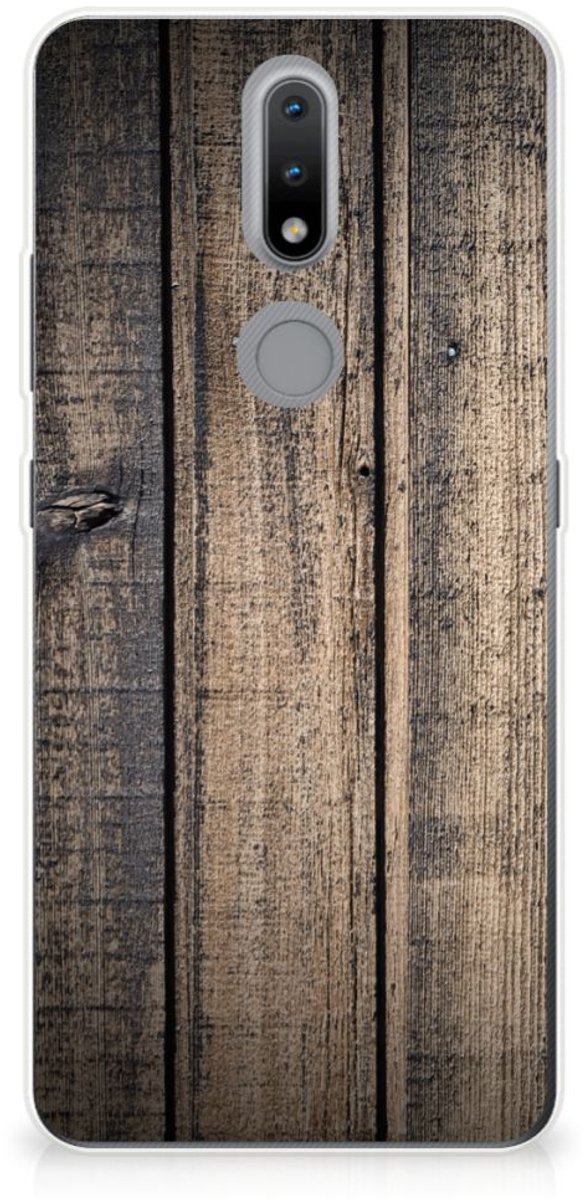 Nokia 2.4 Bumper Hoesje Steigerhout