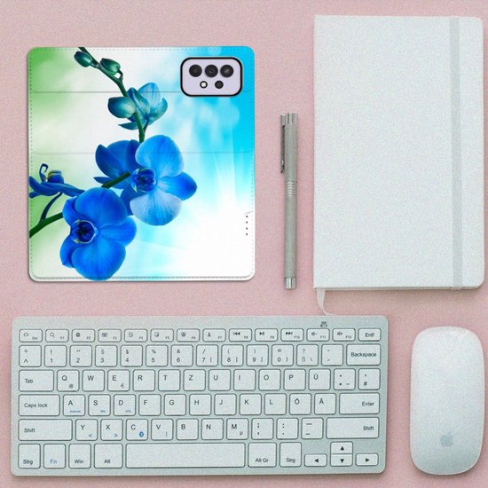 Coque Stand avec Photo Samsung Galaxy A33 5G Coque Téléphone Orchidée Blauw