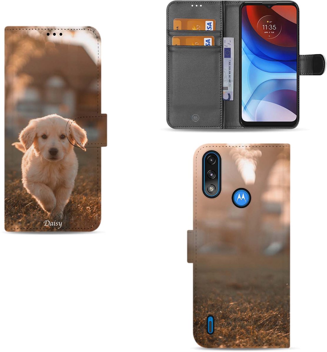 Motorola Moto E7/E7i Power Zelf Hoesje Maken met Foto's
