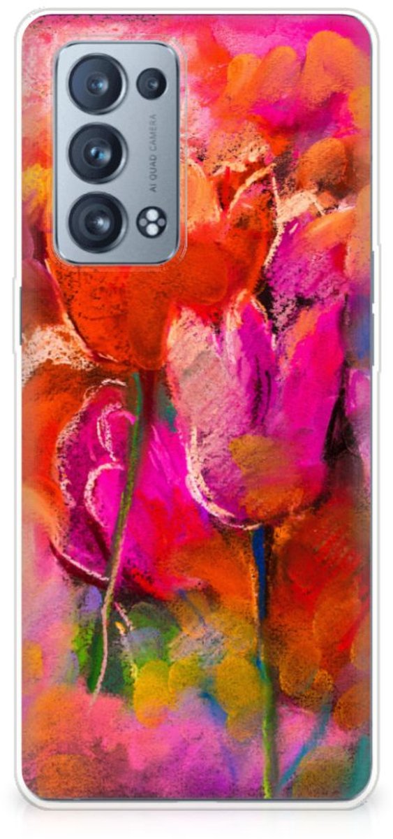 Hoesje maken OPPO Reno 6 Pro Plus 5G Tulips