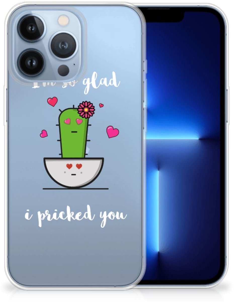 Apple iPhone 13 Pro Telefoonhoesje met Naam Cactus Glad