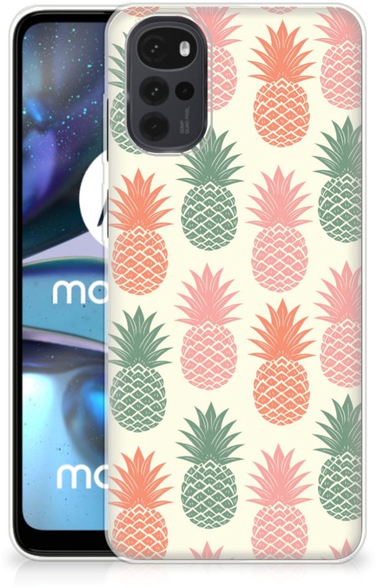 Motorola Moto G22 Siliconen Case Ananas