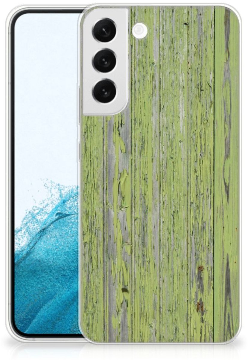 Samsung Galaxy S22 Plus Bumper Hoesje Green Wood
