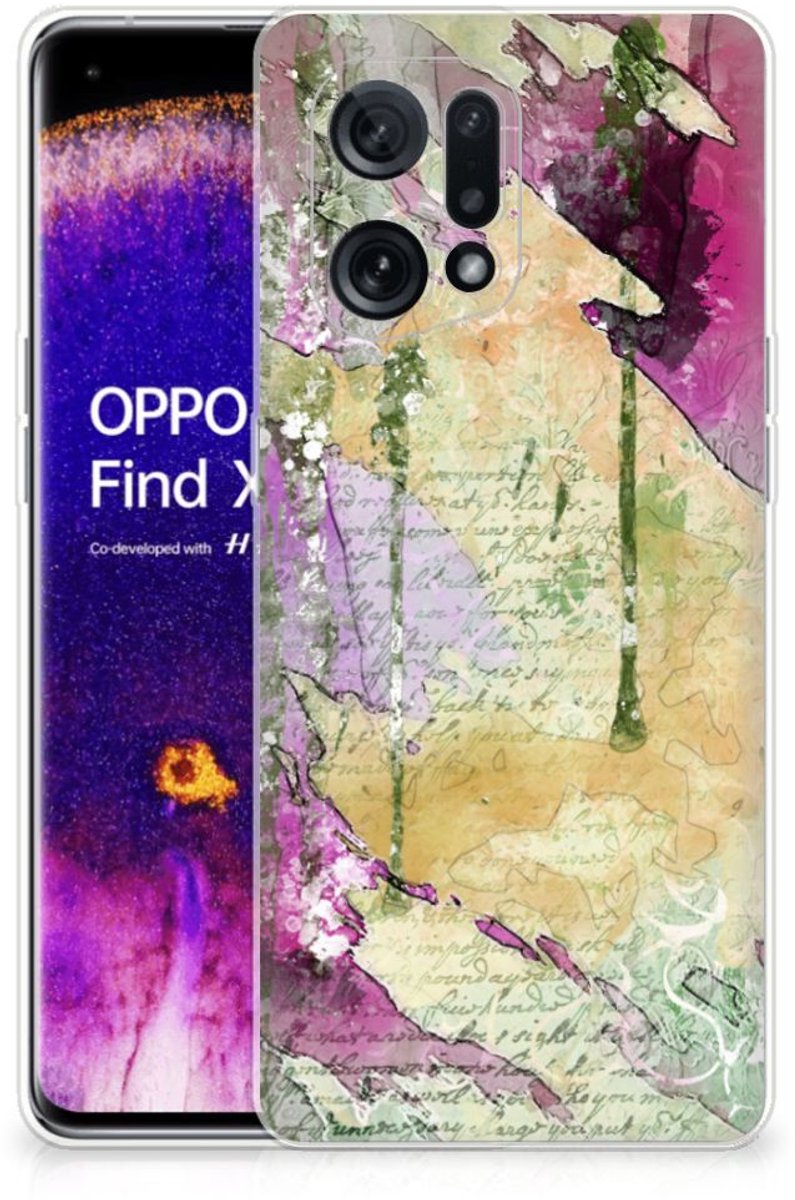 Hoesje maken OPPO Find X5 Letter Painting