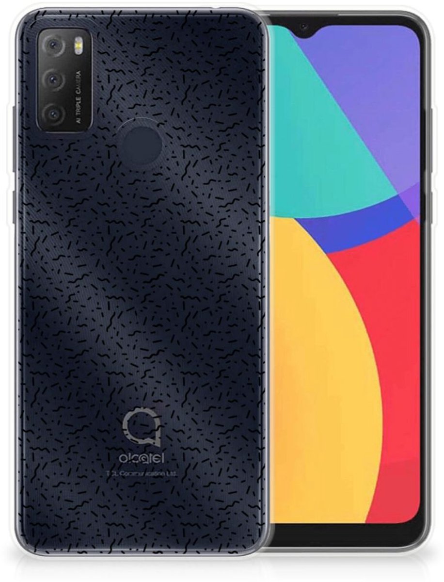 Alcatel 1S (2021) TPU bumper Stripes Dots
