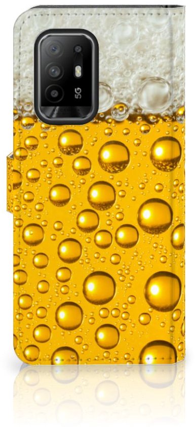 Portefeuille OPPO Reno5 Z | A94 5G Housse avec Fermeture magnétique Bière