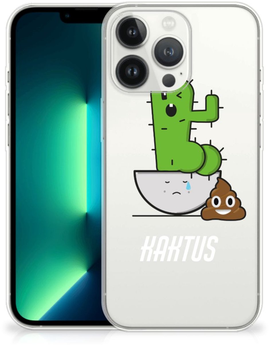 iPhone 13 Pro Max Telefoonhoesje met Naam Cactus Poo