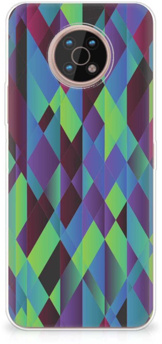 Nokia G50 TPU Hoesje Abstract Green Blue